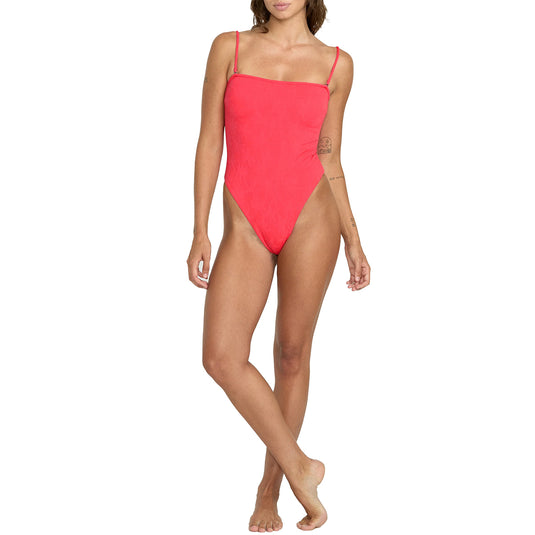 Volcom Women's Blossom Daze Tube One-Piece Swimsuit 1