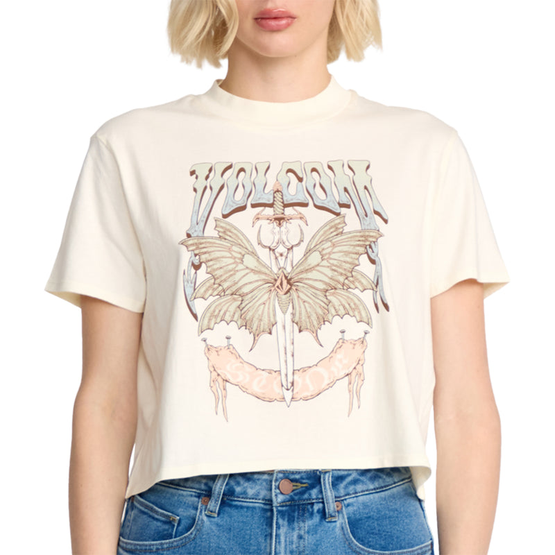 Load image into Gallery viewer, Volcom Women's Dial Crop T-Shirt 1
