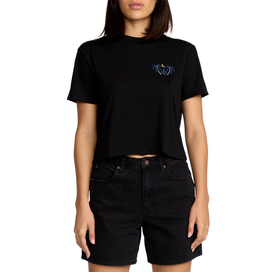 Volcom Women's Dial Crop T-Shirt 10