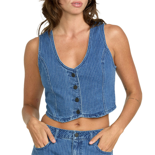 Volcom Women's Stoned Boyfriend Vest Top 3