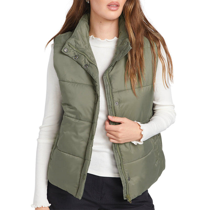 Load image into Gallery viewer, Volcom Women's Puff It Zip-Up Vest 2
