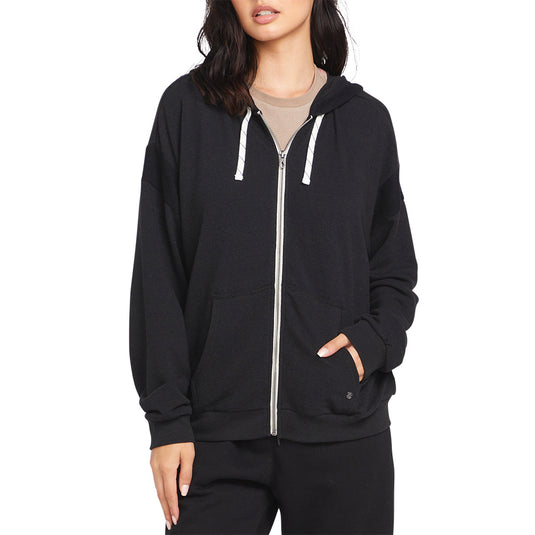 Volcom Women's Lived in Lounge Frenchie Zip-Up Hoodie 1