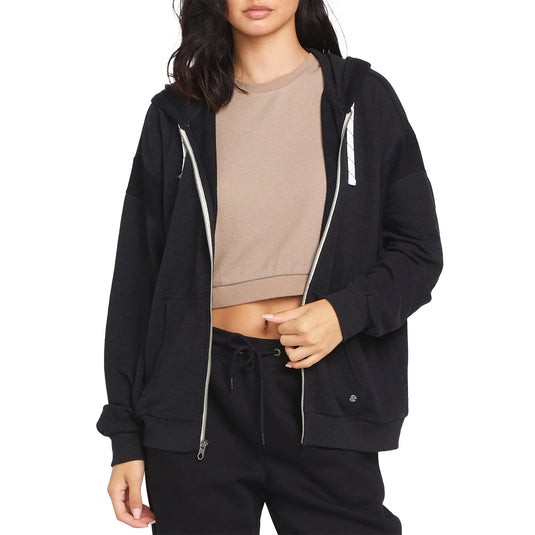 Volcom Women's Lived in Lounge Frenchie Zip-Up Hoodie 2