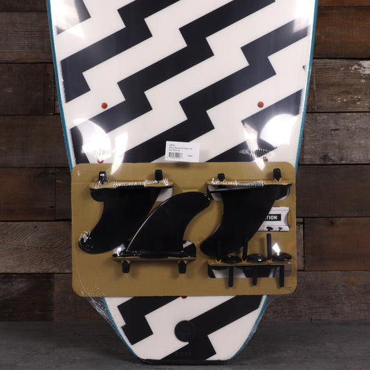 Wave Bandit Easy Rider 7'0 × 22 × 3 ⅛ Surfboard - Blue/White Bolt 3
