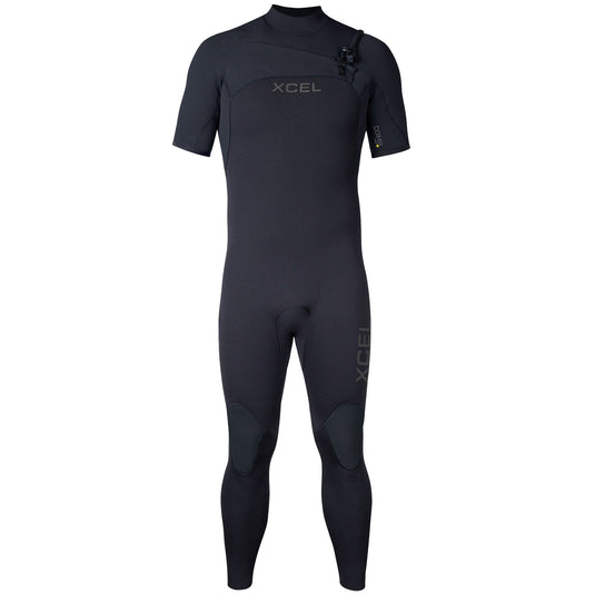 Xcel Comp+ 2mm Short Sleeve Chest-Zip Wetsuit 1