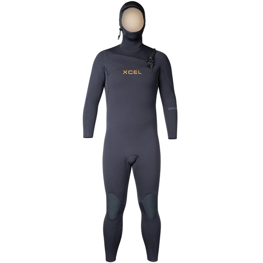 Xcel Comp+ 4/3 Hooded Chest-Zip Wetsuit 1