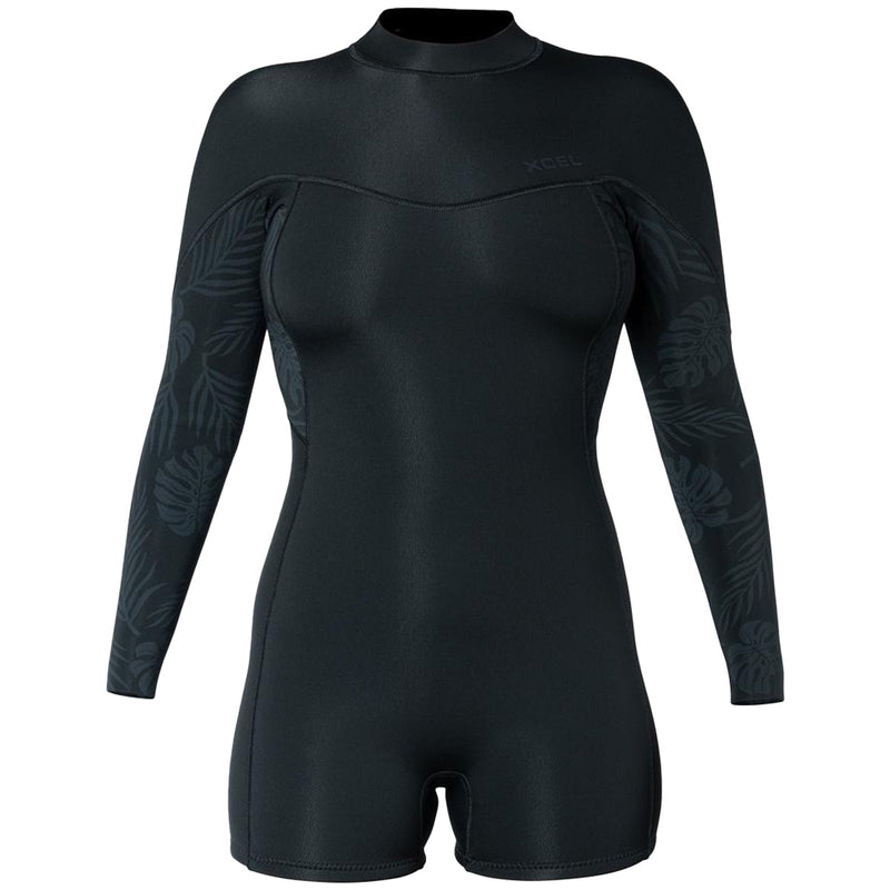 Load image into Gallery viewer, Xcel Women's Axis 2mm Long Sleeve Back-Zip Boy-Short Spring Wetsuit 1

