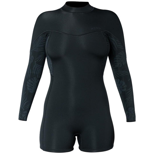 Xcel Women's Axis 2mm Long Sleeve Back-Zip Boy-Short Spring Wetsuit