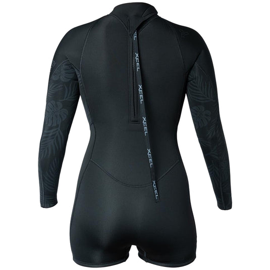 Xcel Women's Axis 2mm Long Sleeve Back-Zip Boy-Short Spring Wetsuit 2