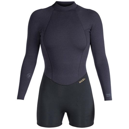 Xcel Women's Comp+ 2/1.5 Long Sleeve Back-Zip Boy-Cut Spring Wetsuit 1