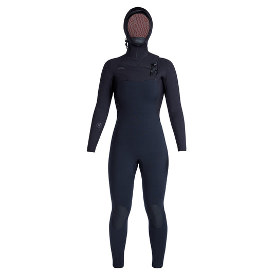 Xcel Women's Infiniti 6/5 Hooded Chest-Zip Wetsuit 1