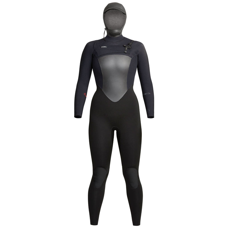 Load image into Gallery viewer, Xcel Women's Infiniti 5/4 Hooded Chest-Zip Wetsuit 1
