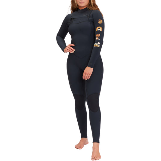 Billabong Women's Salty Dayz Natural 4/3 Chest-Zip Wetsuit 3
