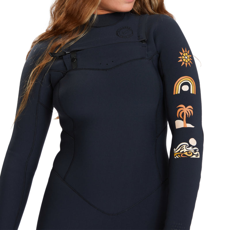 Load image into Gallery viewer, Billabong Women's Salty Dayz Natural 4/3 Chest-Zip Wetsuit 7
