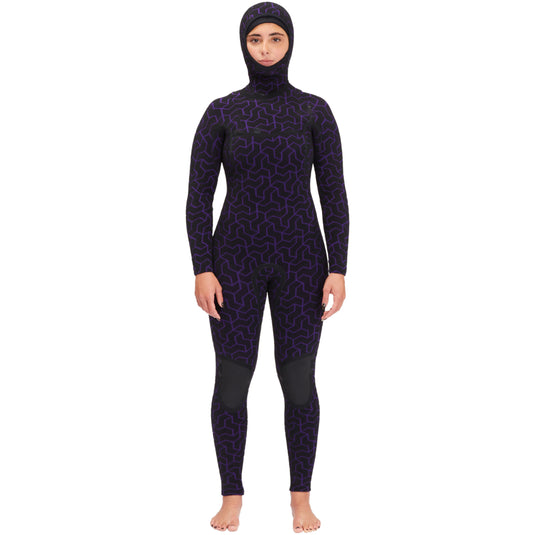Billabong Women's Furnace 5/4 Hooded Chest-Zip Wetsuit 8