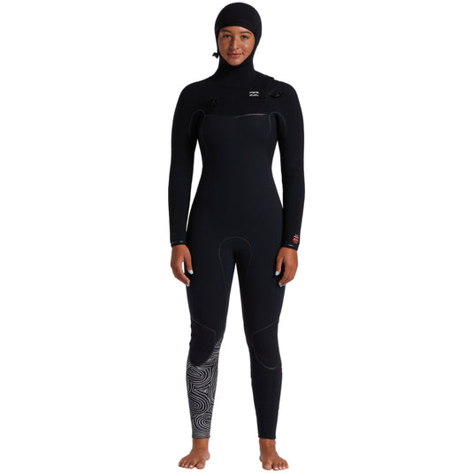 Billabong Women's Furnace 5/4 Hooded Chest-Zip Wetsuit 1