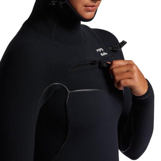 Billabong Women's Furnace 5/4 Hooded Chest-Zip Wetsuit 5