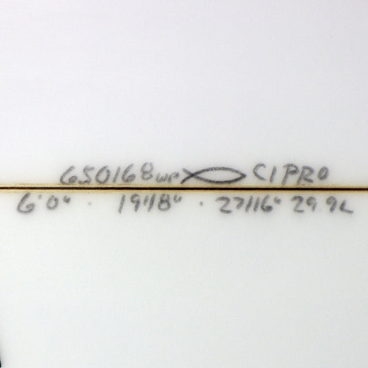 Channel Islands CI Pro 6'0 × 19 ⅛ × 2 7/16 Surfboard 4