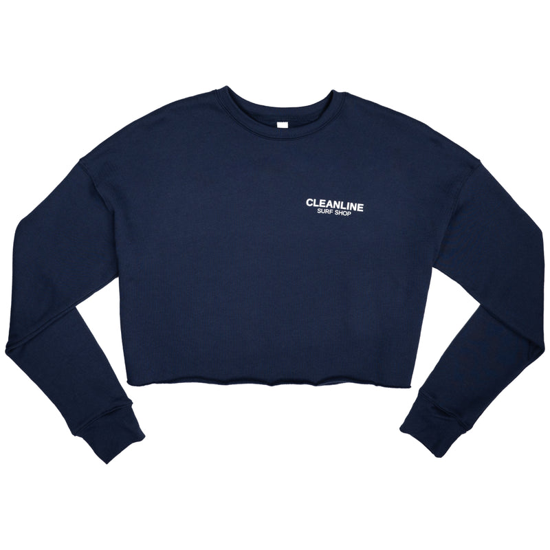 Load image into Gallery viewer, Cleanline Women's Lines Cropped Sweatshirt 2
