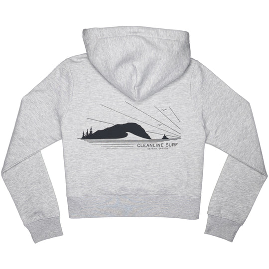 Cleanline Women's Tillamook Rays Crop Zip-Up Hoodie