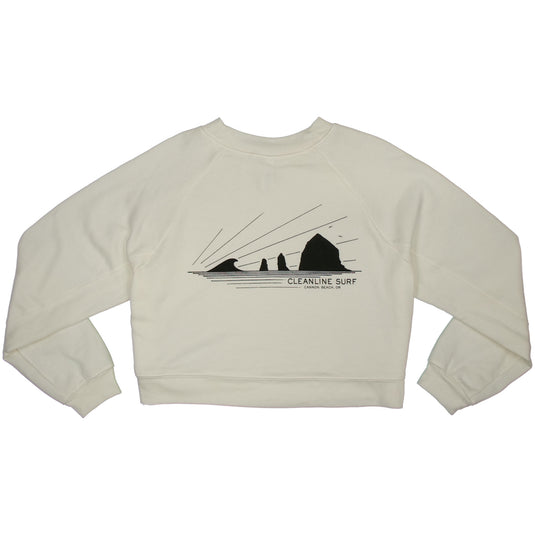 Cleanline Women's Haystack Rays Cropped Sweatshirt 1
