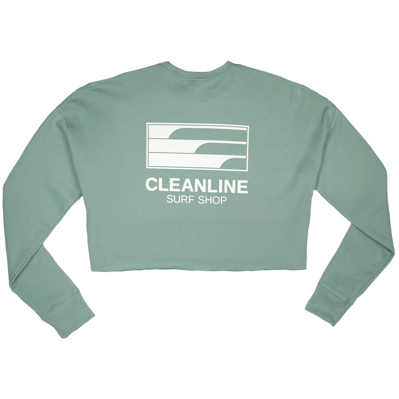 Load image into Gallery viewer, Cleanline Women's Lines Cropped Sweatshirt 3
