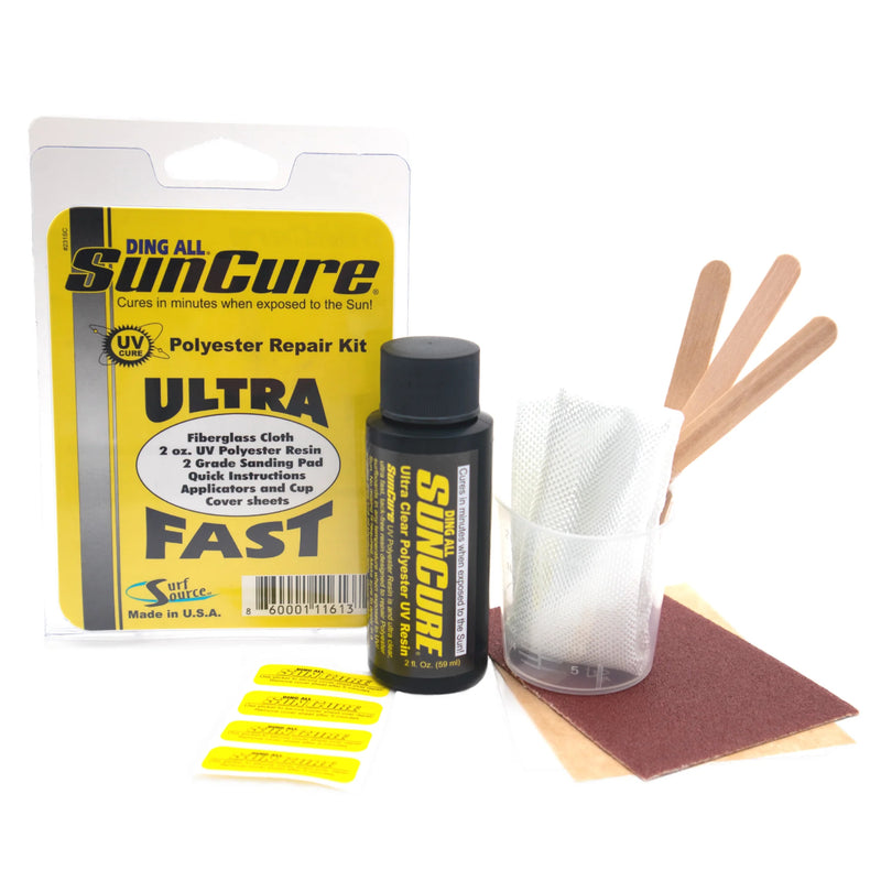Load image into Gallery viewer, Ding All Sun Cure Polyester Fiberglass Repair Kit - 2oz. 1

