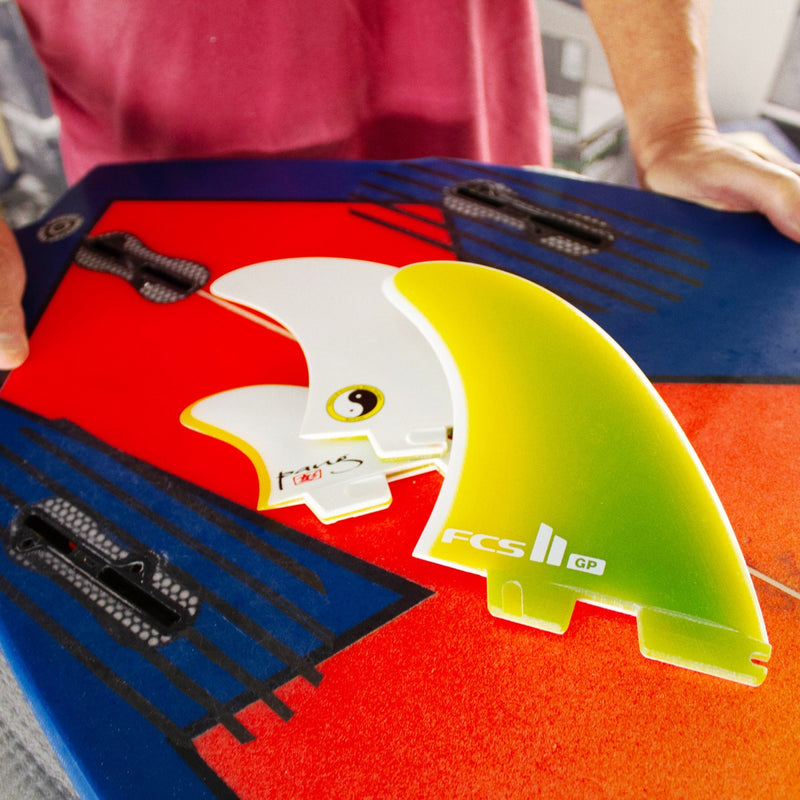 Load image into Gallery viewer, FCS II T&amp;C × Glenn Pang Twin + 1 Fin Set 4
