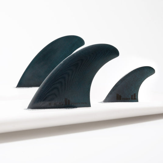 FCS II Power PG Twin + 1 Fin Set - Black - L-XL 2