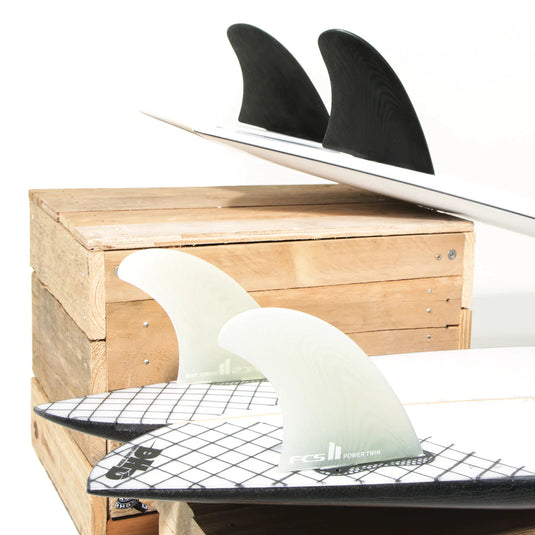 FCS II Power PG Twin + 1 Fin Set - Black - L-XL 6