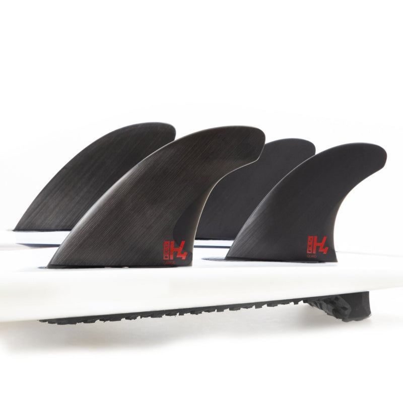 Load image into Gallery viewer, FCS II H4 PC Carbon Quad Rear Fin Set 3
