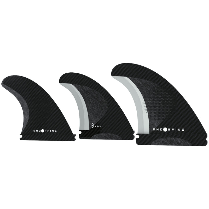 Load image into Gallery viewer, Endorfins KS1 Single Tab Tri-Fin Set 8
