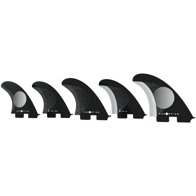 Load image into Gallery viewer, Endorfins KS1 Double Tab Tri-Quad Fin Set 2
