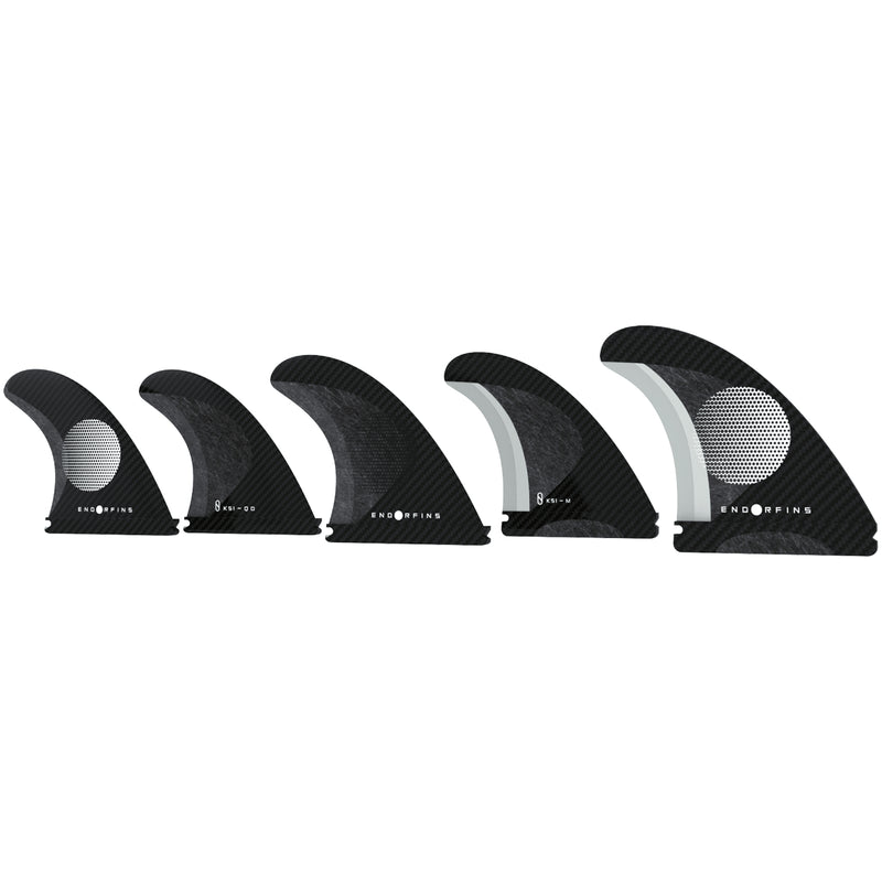 Load image into Gallery viewer, Endorfins KS1 Single Tab Tri-Quad Fin Set 6
