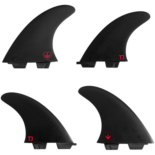 Flying Diamonds Taylor Jensen Dual Tab Quad Fin Set 2