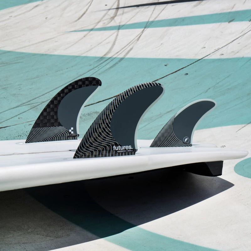 Load image into Gallery viewer, Futures Blackstix Twin + 1 Fin Set 3
