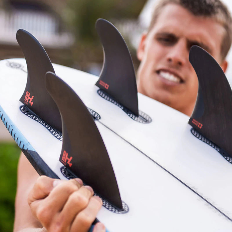 Load image into Gallery viewer, FCS II H4 PC Carbon Quad Rear Fin Set 8
