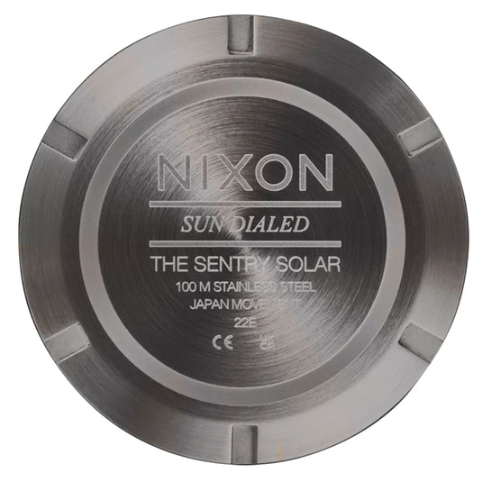 Nixon Sentry Solar Leather Watch 6