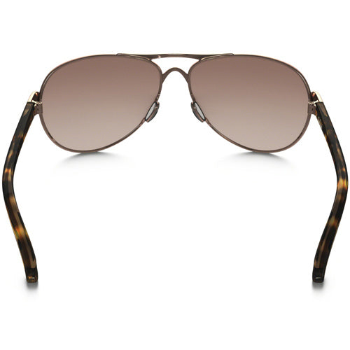 Oakley Women's Feedback Sunglasses - Rose Gold/VR50 Brown Gradient 4