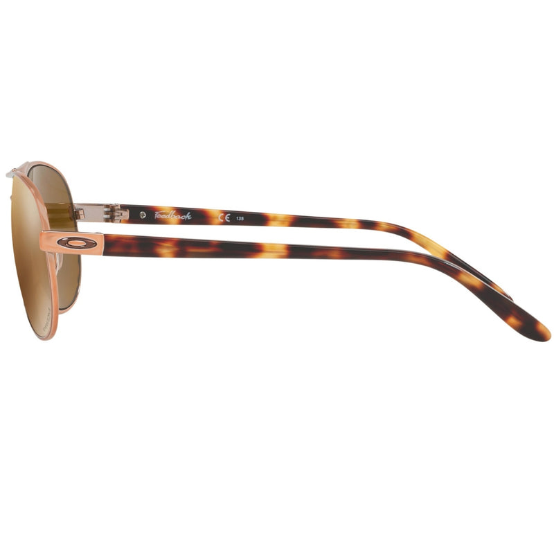 Load image into Gallery viewer, Oakley Women's Feedback Polarized Sunglasses - Rose Gold/Prizm Tungsten 4
