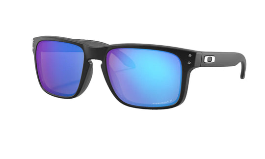 Oakley Holbrook Polarized Sunglasses - Matte Black/Prizm Sapphire