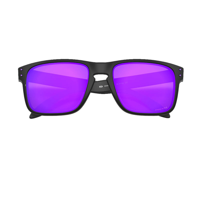 Load image into Gallery viewer, Oakley Holbrook Sunglasses - Matte Black/Prizm Violet 6
