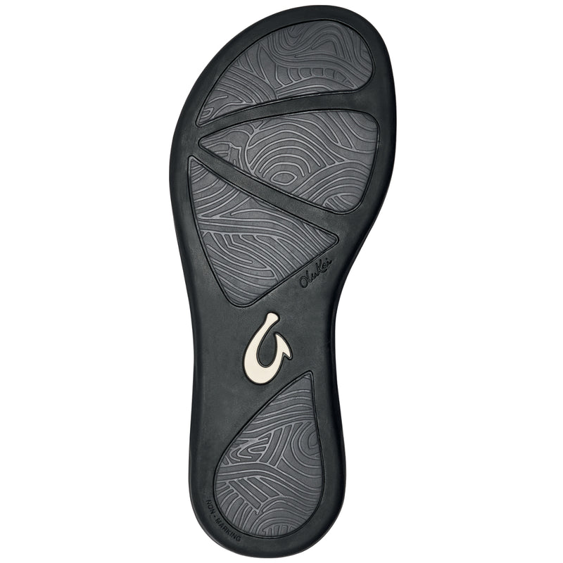 Load image into Gallery viewer, OluKai Women's Honu Leather Beach Sandals - Black 4
