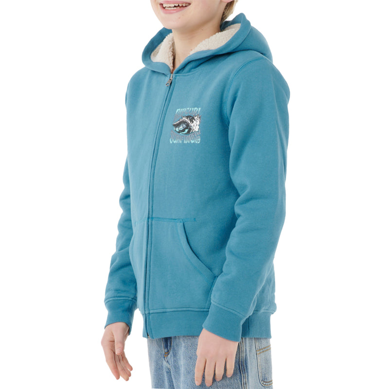 Load image into Gallery viewer, Rip Curl Youth Haze &amp; Tube Lined Zip-Up Hoodie 2
