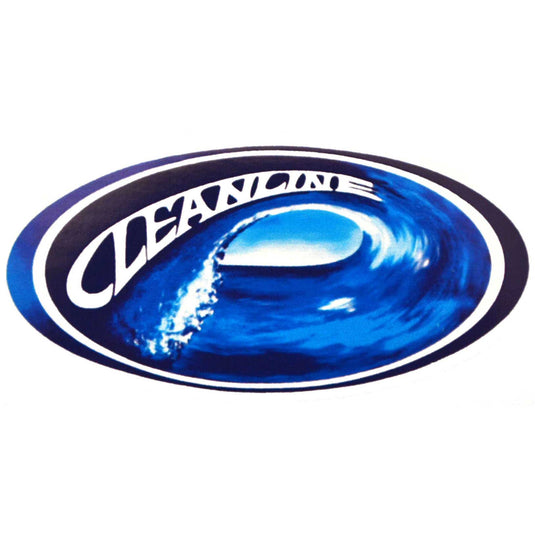 Cleanline Surf Oval Wave Sticker 1