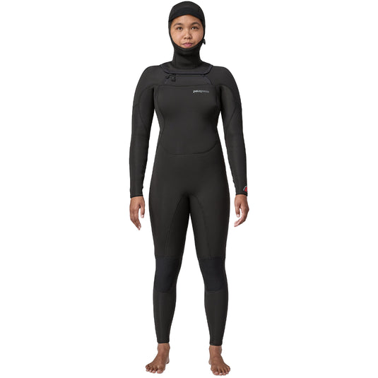 Patagonia Women's R4 Yulex Regulator 5.5/4 Hooded Chest-Zip Wetsuit 1