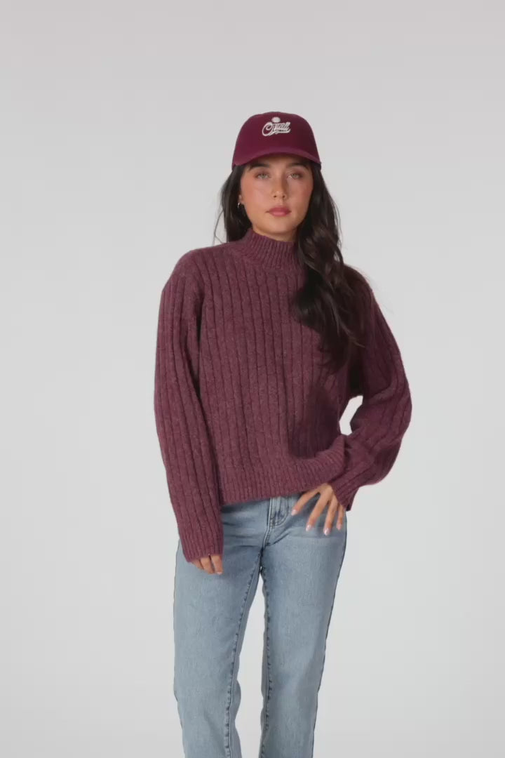 Load and play video in Gallery viewer, O'Neill Women's Cypress Mockneck Sweater 8
