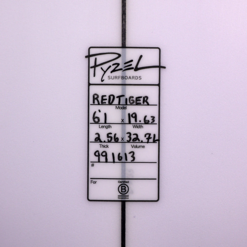Load image into Gallery viewer, Pyzel Red Tiger 6'1 × 19 ⅝ × 2 9/16 Surfboard 4
