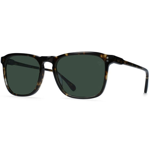 RAEN Wiley Polarized Sunglasses - Brindle Tortoise/Green 1