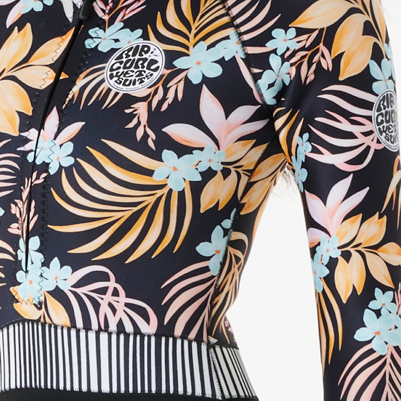 Load image into Gallery viewer, Rip Curl Women's Playa Bella G-Bomb Long Sleeve High Cut Front-Zip Spring Wetsuit • 2023 5

